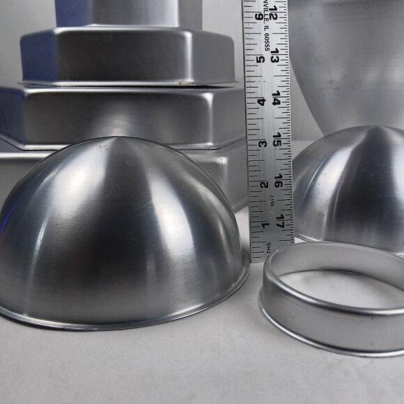 9 Lot Professional Lrg Cake Baking Pan Hexagon Bakeware Performance Pan - Picture 3 of 8